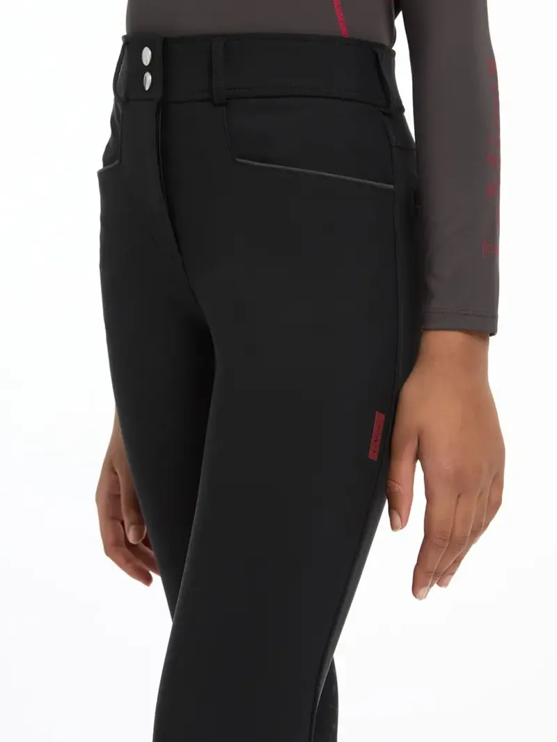 LeMieux Young Rider Izzy Knee Grip Breeches - Black-2