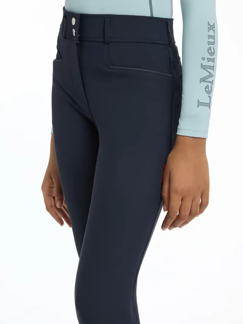 LeMieux Young Rider Izzy Knee Grip Breeches - Navy-2