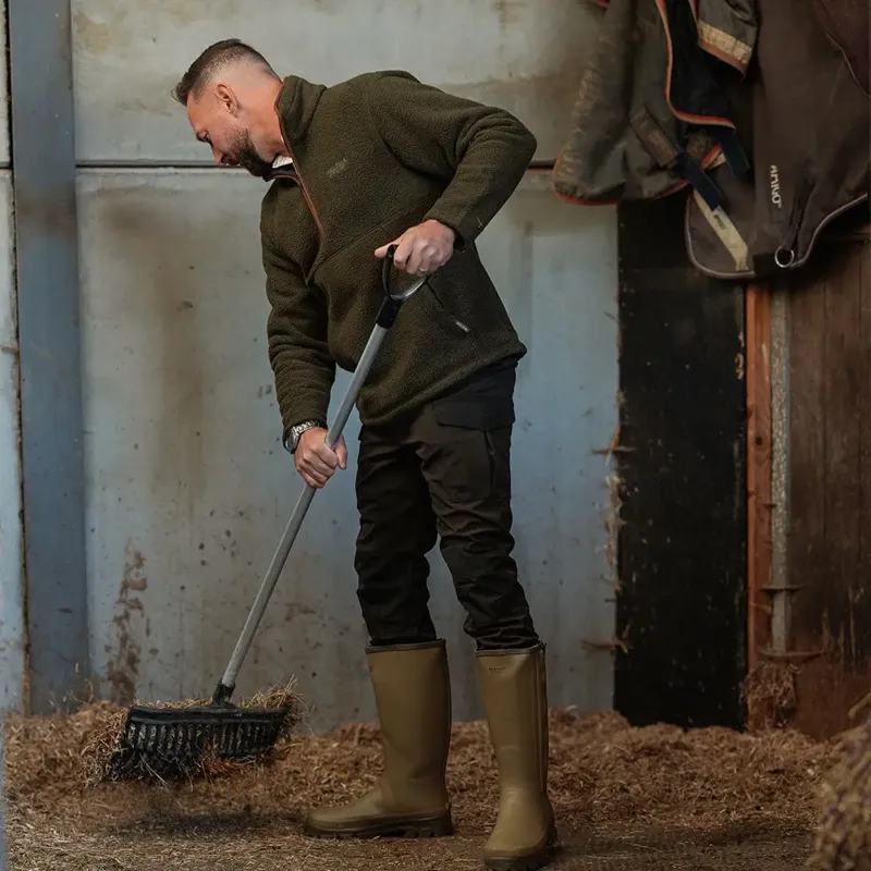 Jack Pyke Half Zip Sherpa Fleece Pullover - Olive-6