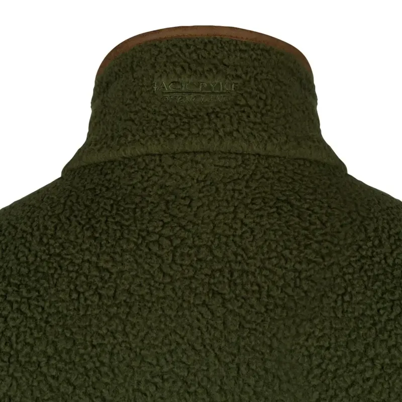 Jack Pyke Half Zip Sherpa Fleece Pullover - Olive-4
