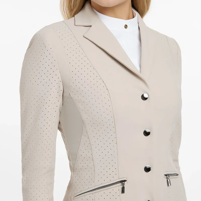 LeMieux Jessica Ladies Mesh Show Jacket - Stone-4