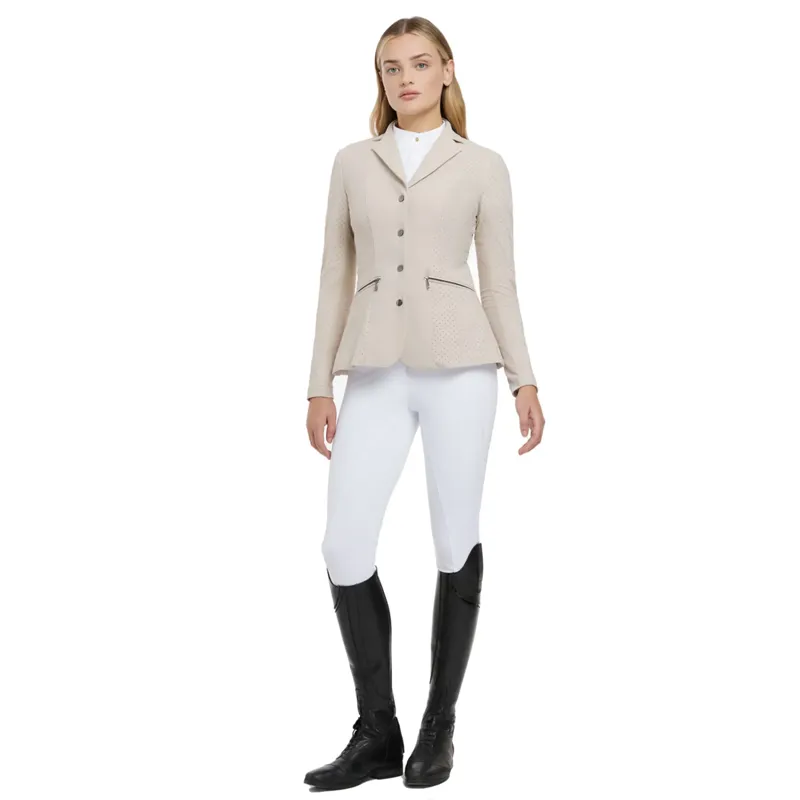 LeMieux Jessica Ladies Mesh Show Jacket - Stone-3