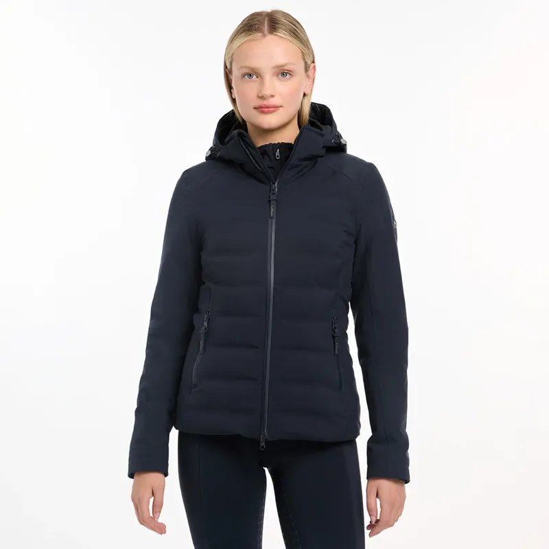 LeMieux Ladies Brooke Waterproof Hybrid Jacket - Navy-3