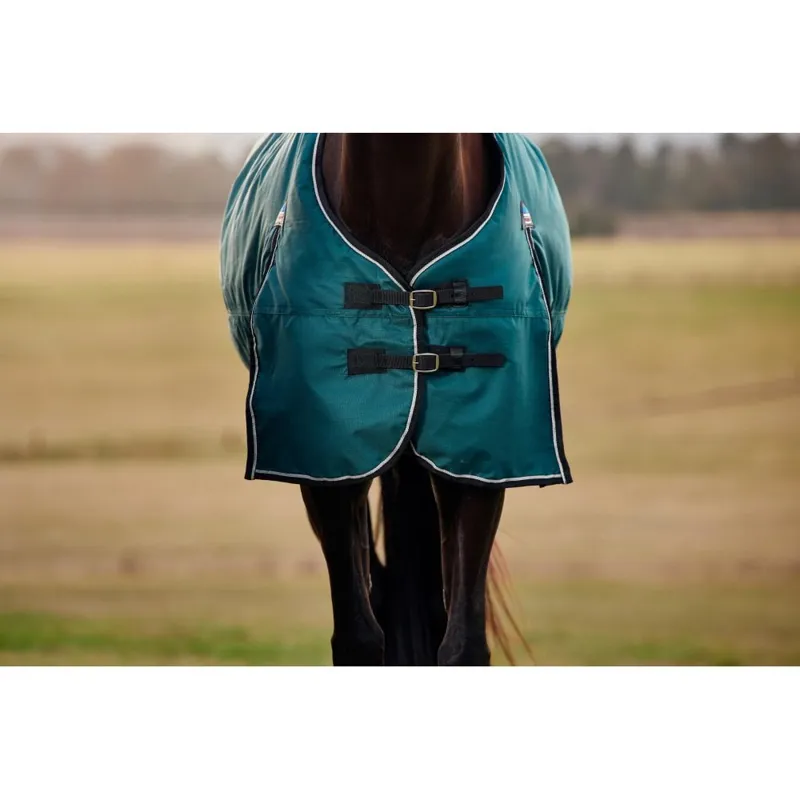 WeatherBeeta ComFiTec Classic 220g Turnout Rug - Forest Green/Black -1