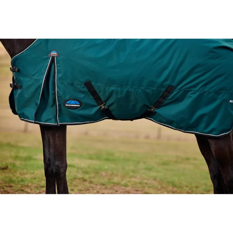 WeatherBeeta ComFiTec Classic 50g Turnout Rug  - Forest Green/Black -4