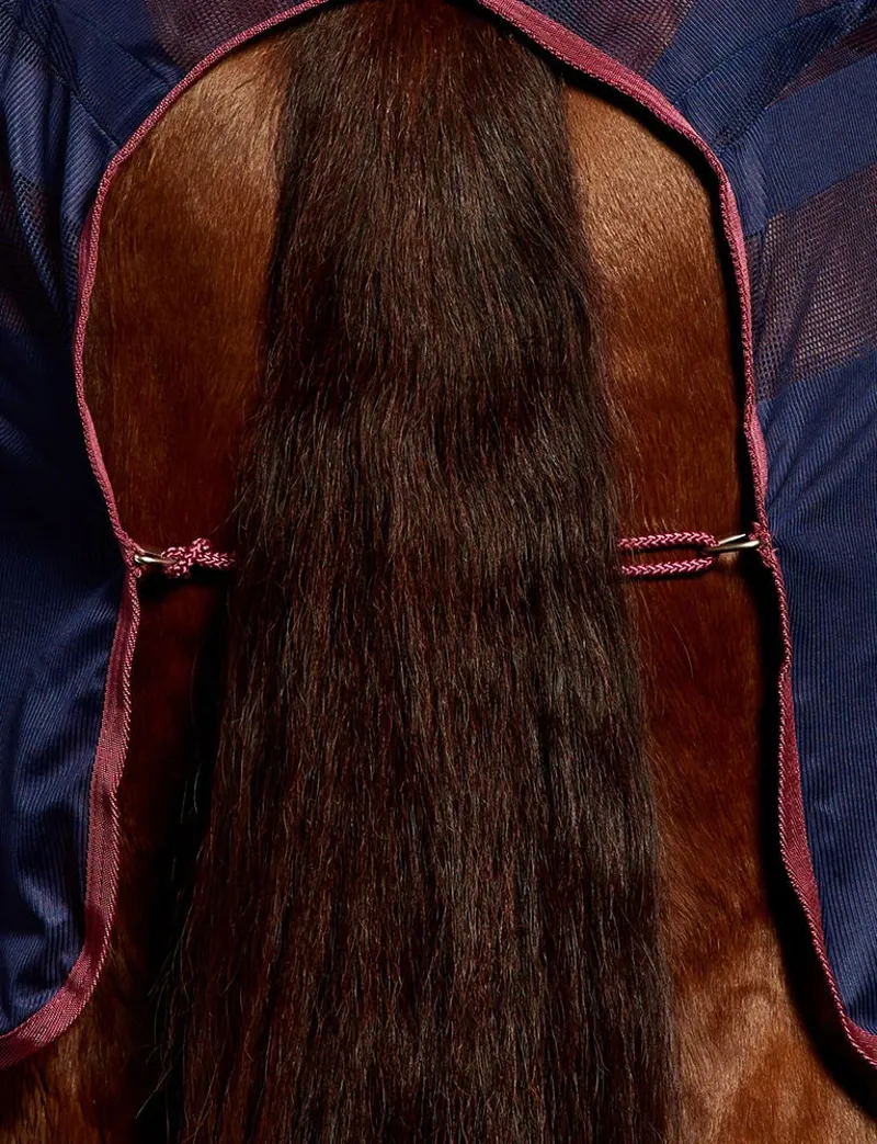 WeatherBeeta Scrim Cooler Rug Standard Neck - Navy/Burgundy-3