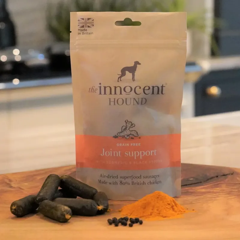 The Innocent Hound Sausage Joint Support Dog Treats - Turmeric/Black Pepper