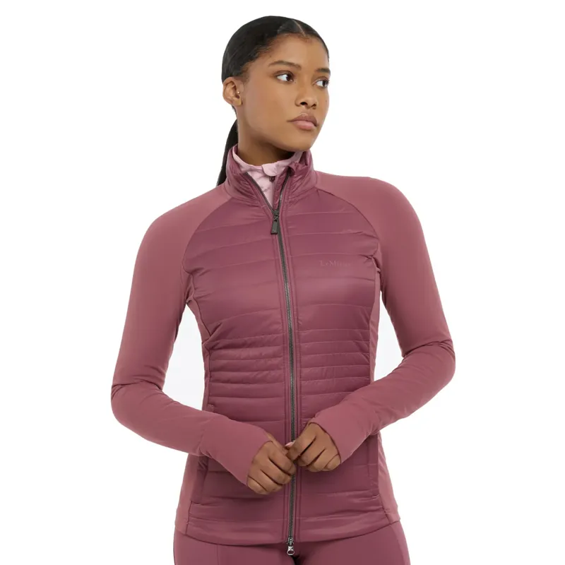 LeMieux Juliette Ladies Quilted Jacket - Rosewood-1