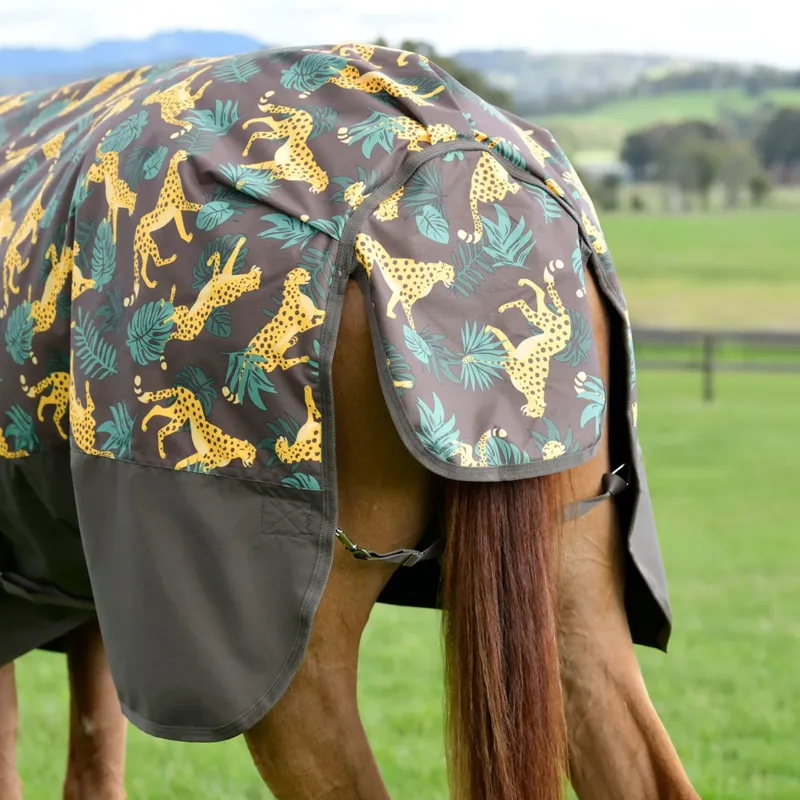 WeatherBeeta ComFiTec Tyro 200g Combo Neck Turnout Rug - Jungle Print-4