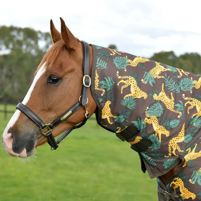 WeatherBeeta ComFiTec Tyro 200g Combo Neck Turnout Rug - Jungle Print-2