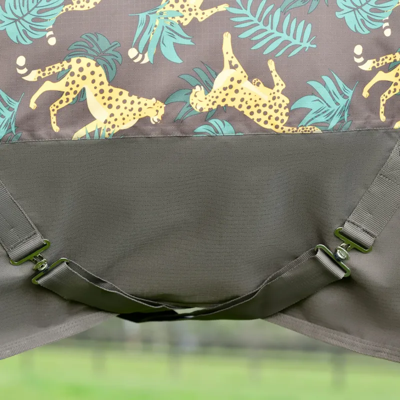 WeatherBeeta ComFiTec Tyro 200g Combo Neck Turnout Rug - Jungle Print-5