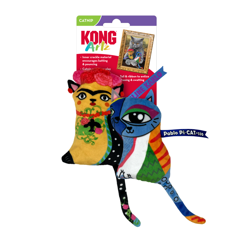 KONG Cat Artz Kahlo and Picasso - 2 pack 