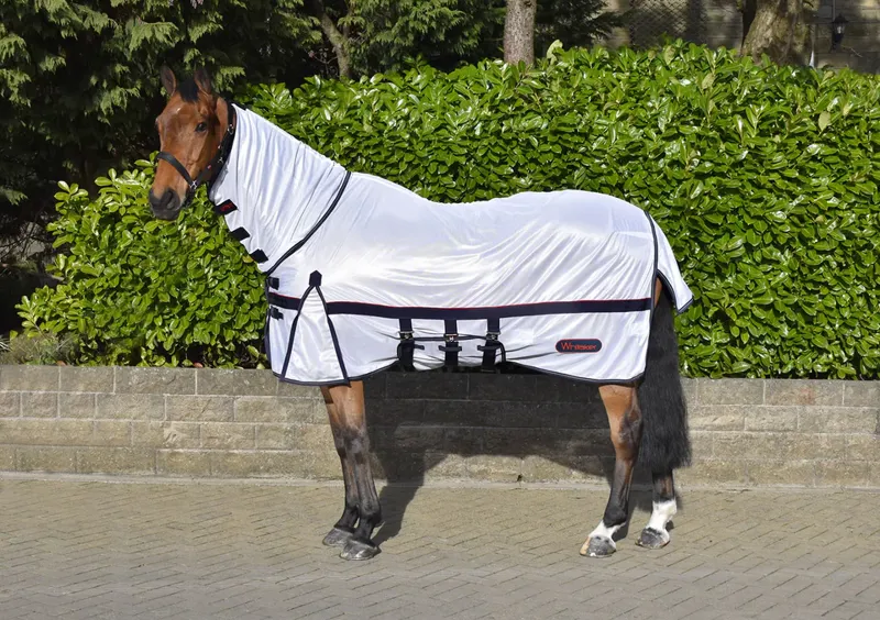 John Whitaker Rastrick Mesh Fly Rug - White-1