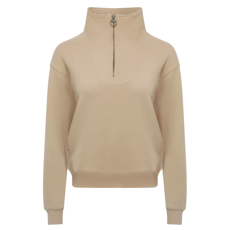 LeMieux Keira Ladies Quarter Zip Sweat - Almond