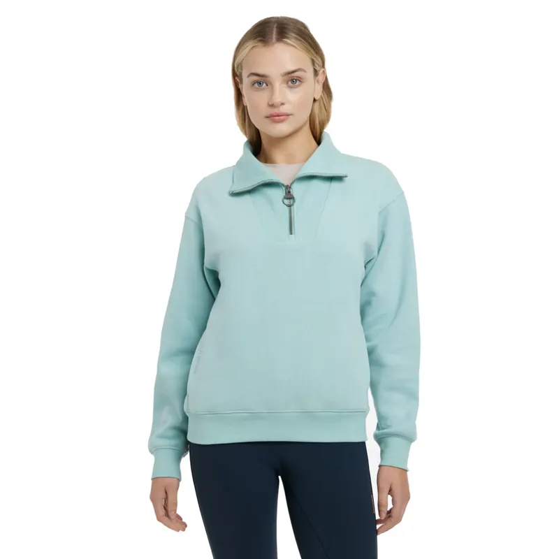 LeMieux Keira Ladies Quarter Zip Sweat - Aqua-1