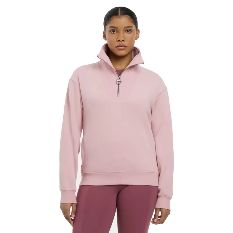 LeMieux Keira Ladies Quarter Zip Sweat - Blossom-1