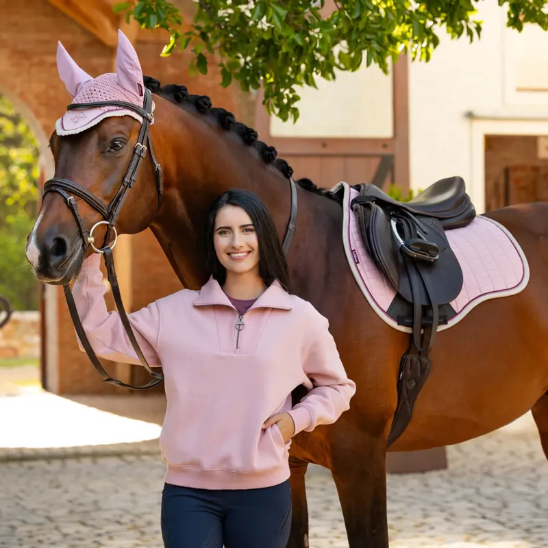 LeMieux Keira Ladies Quarter Zip Sweat - Blossom-5