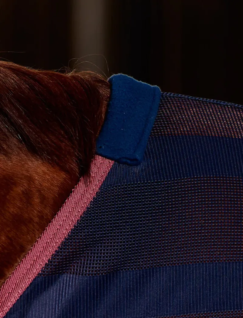 WeatherBeeta Scrim Cooler Rug Standard Neck - Navy/Burgundy-1