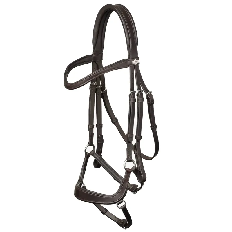 LeMieux Arika Drop Bridle - Brown/Silver