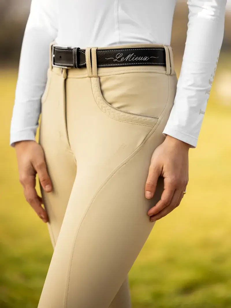 LeMieux Amara II Breech Knee Grip - Beige-4
