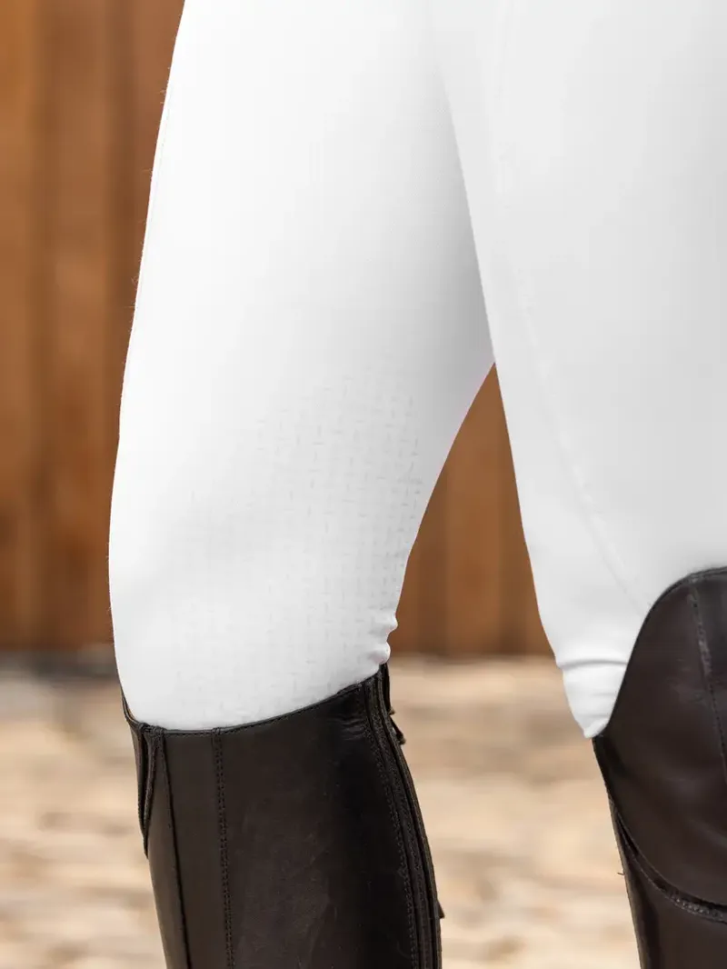 LeMieux Amara II Breech Knee Grip - White-2