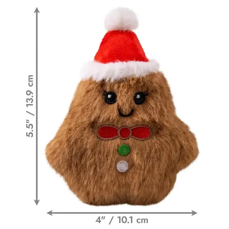 KONG Holiday Snuzzles Gingerbread Mini dog toy-1