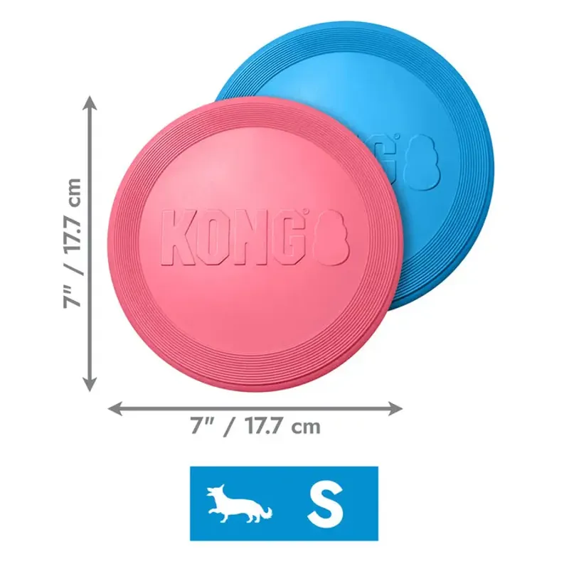KONG Puppy Flyer Assorted Pink and Blue -1