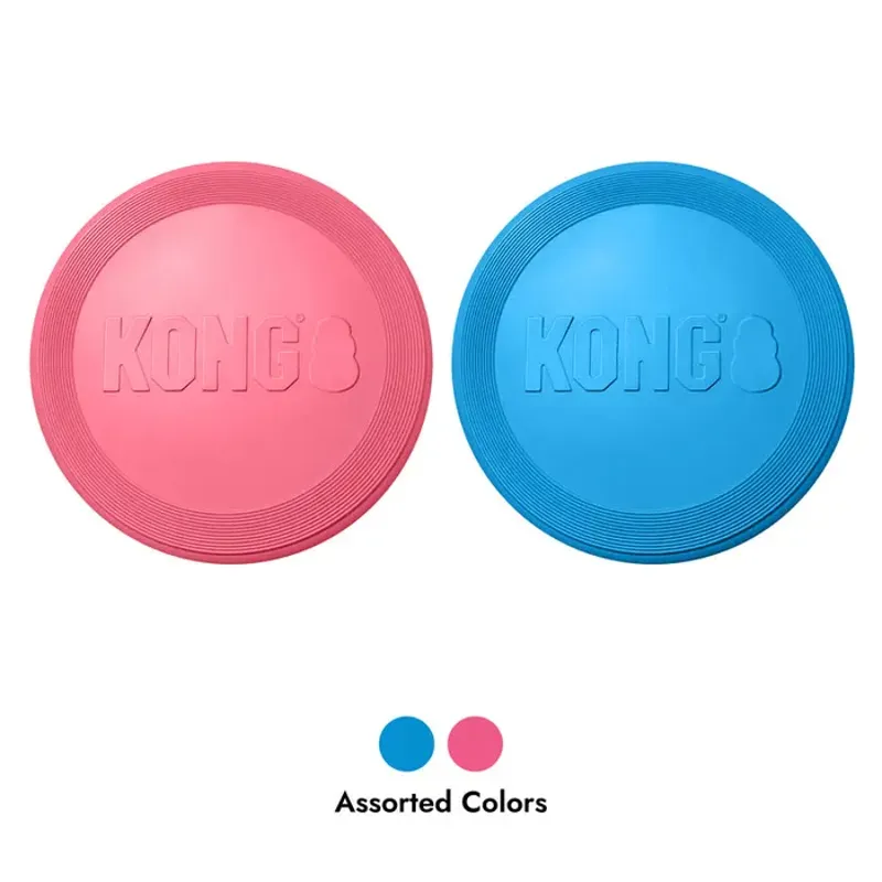 KONG Puppy Flyer Assorted Pink and Blue -3