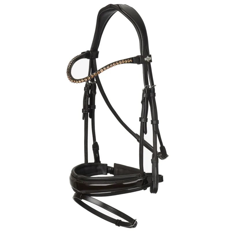 LeMieux Kudos Patent Dressage Bridle - Brown
