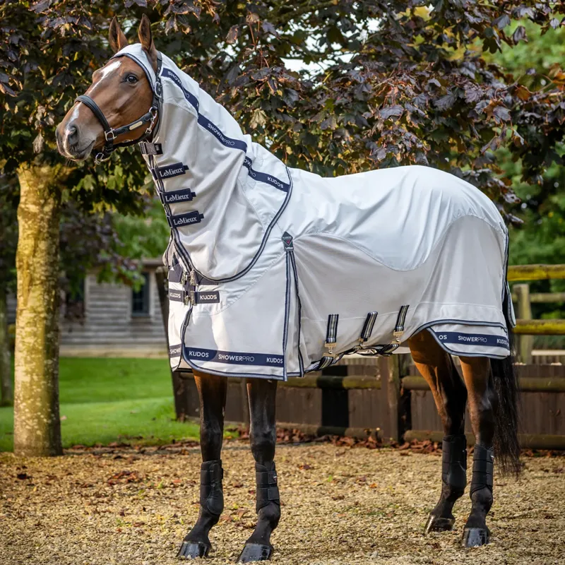 LeMieux Kudos Shower Pro Waterproof Fly Rug - Grey
