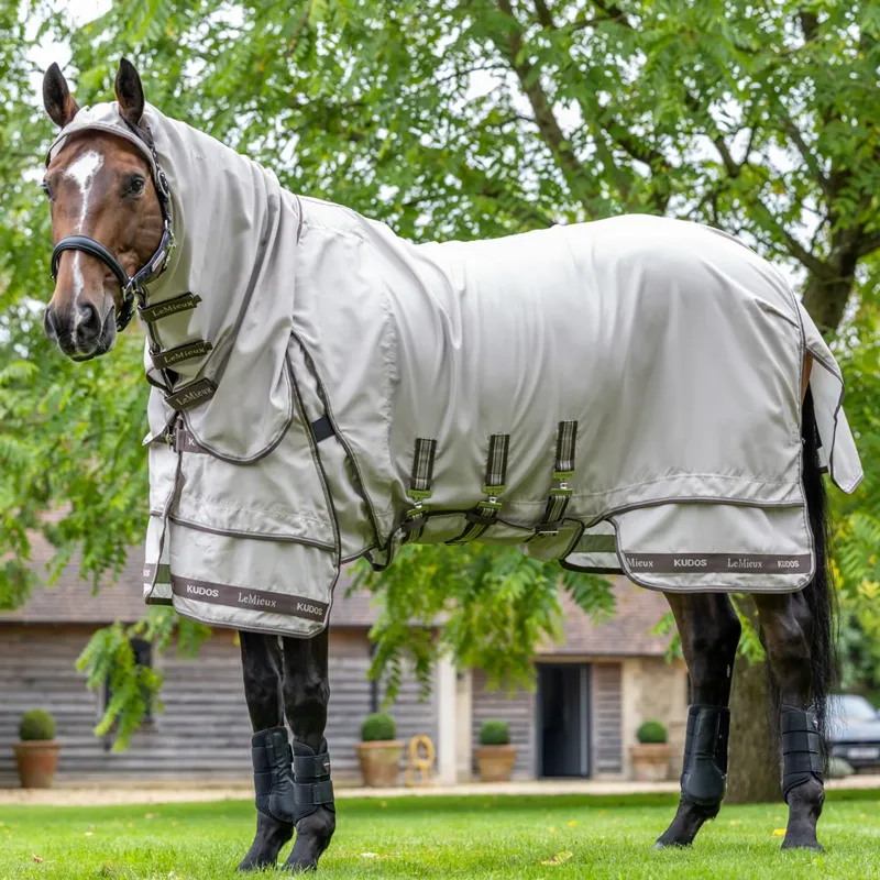 LeMieux Kudos Sweet Itch Rug - Stone-2