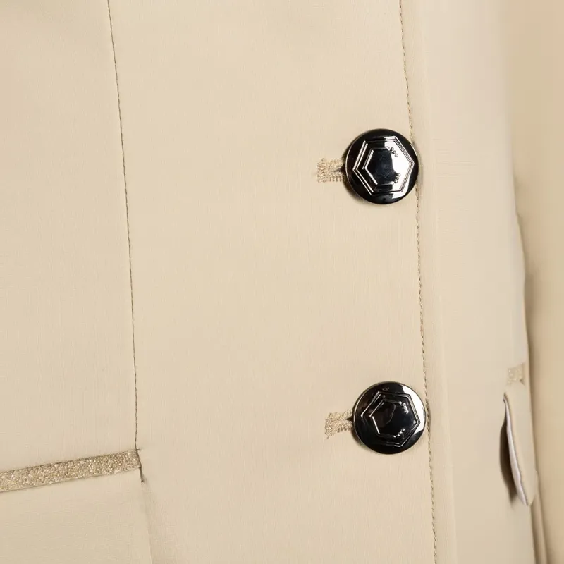 Coldstream Next Generation Children's Ledmore Diamante Show Jacket - Latte-4