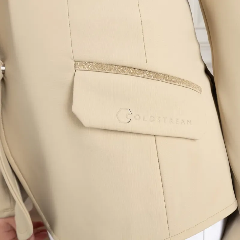 Coldstream Next Generation Children's Ledmore Diamante Show Jacket - Latte-5