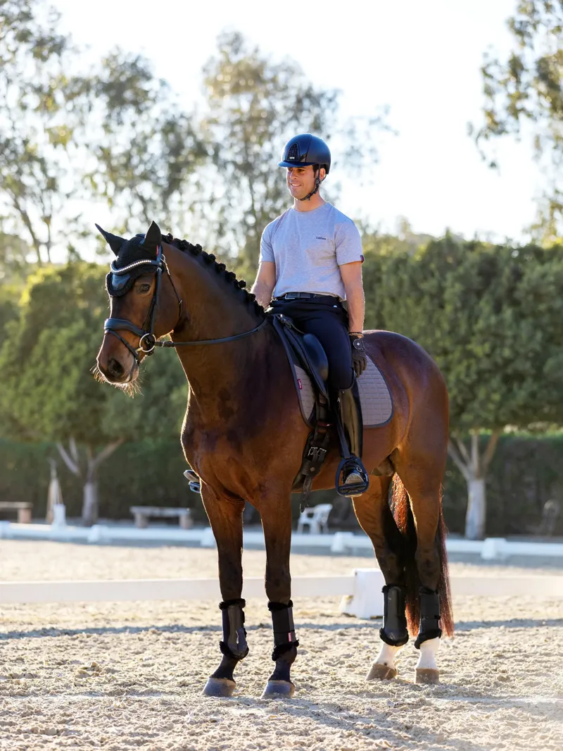 LeMieux Le Cool Grip Dressage Pad - Grey-1