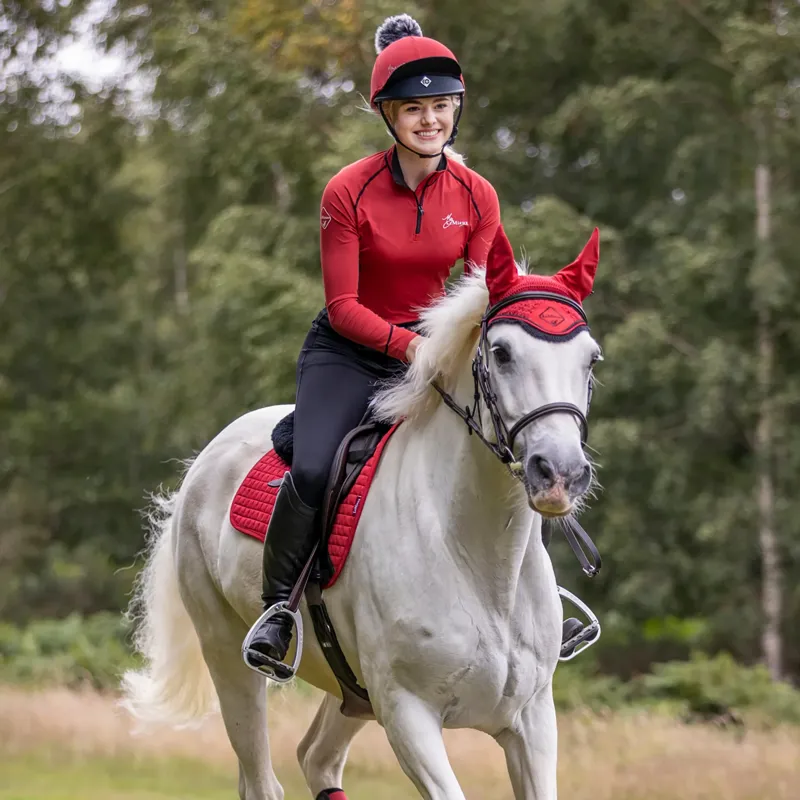 LeMieux Classic Fly Hood  Small - Chilli-1