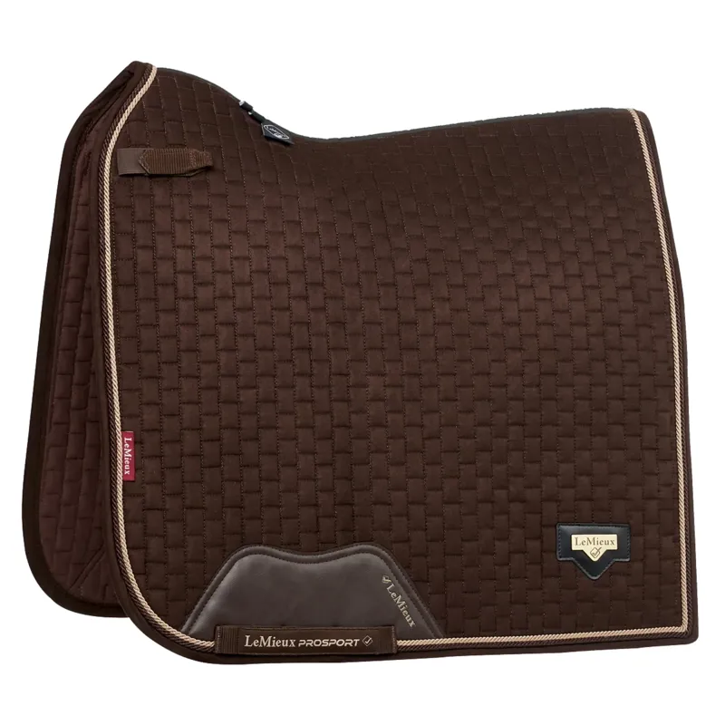 LeMieux Puissance Suede Dressage Square - Brown