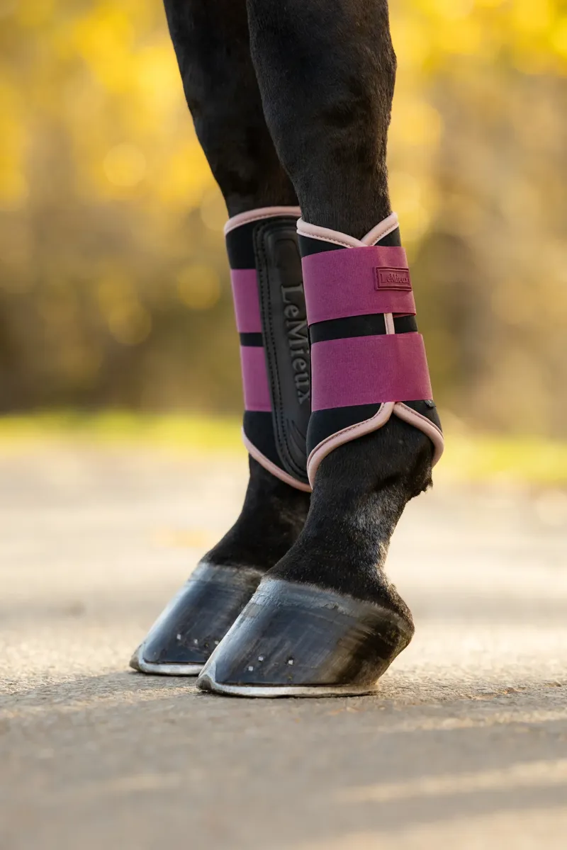 LeMieux Air-Tek Grafter Brushing Boots - Blackberry-2