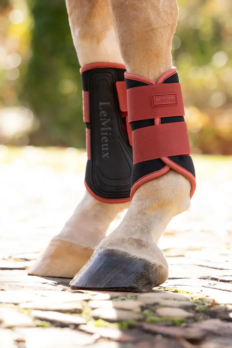 LeMieux Air-Tek Grafter Brushing Boots - Russet-1