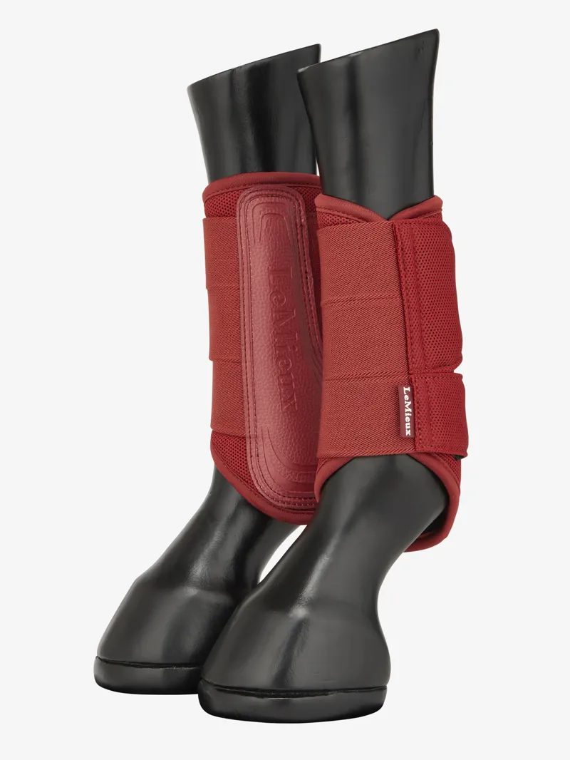 LeMieux Arika Mesh Brushing Boots - Russet-2