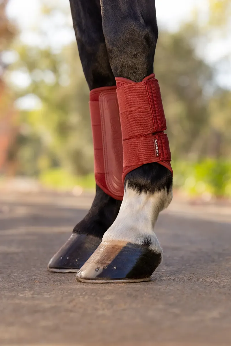 LeMieux Arika Mesh Brushing Boots - Russet-3