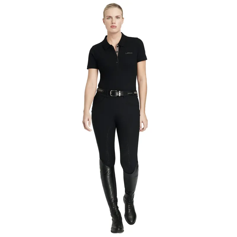 LeMieux Classique Ladies Polo Shirt - Black-2