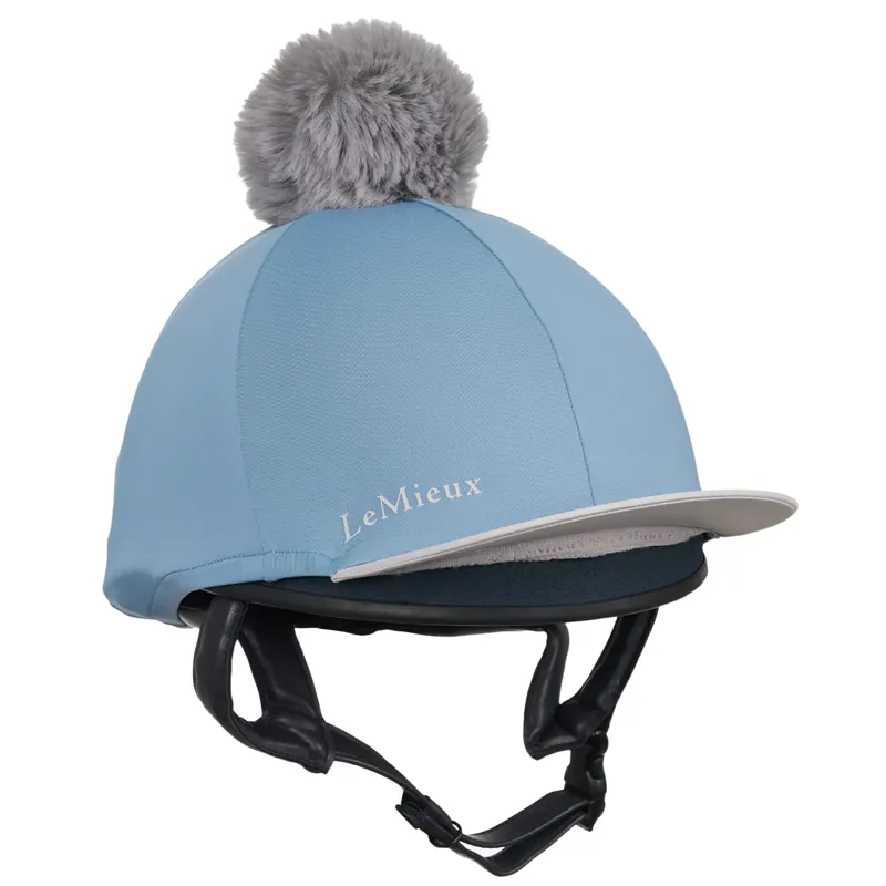 LeMieux Classique Pom Hat Silk - Ice Blue 