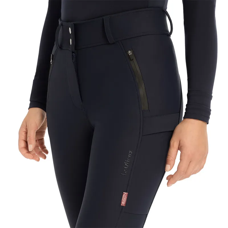 LeMieux Drytex Waterproof Breeches Knee Grip - Navy-2