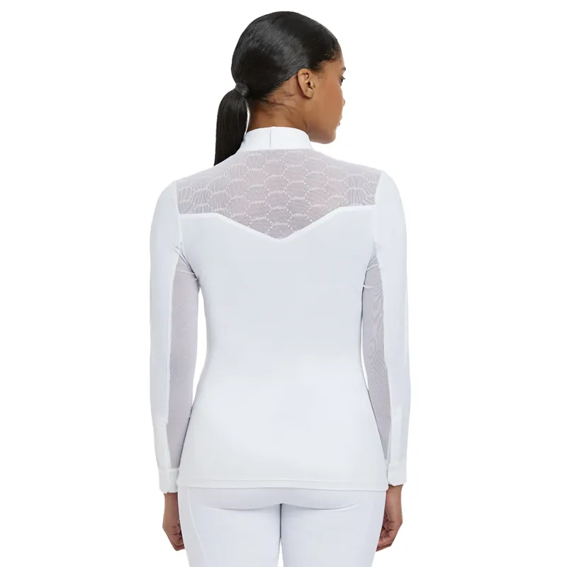 LeMieux Emily Long Sleeve Show Shirt - White-1