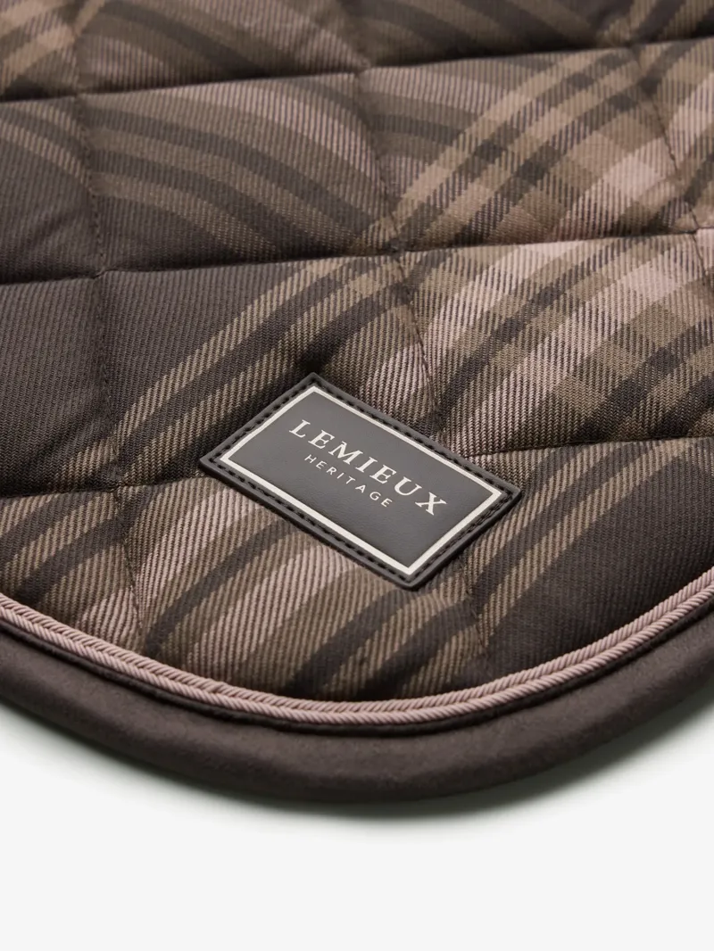LeMieux Heritage Check Dressage Square - Cocoa-5