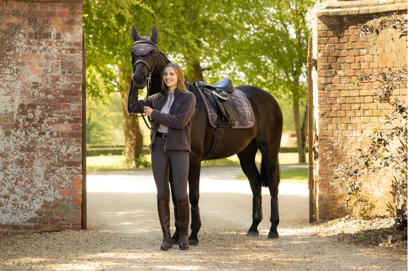 LeMieux Heritage Check Dressage Square - Cocoa-7