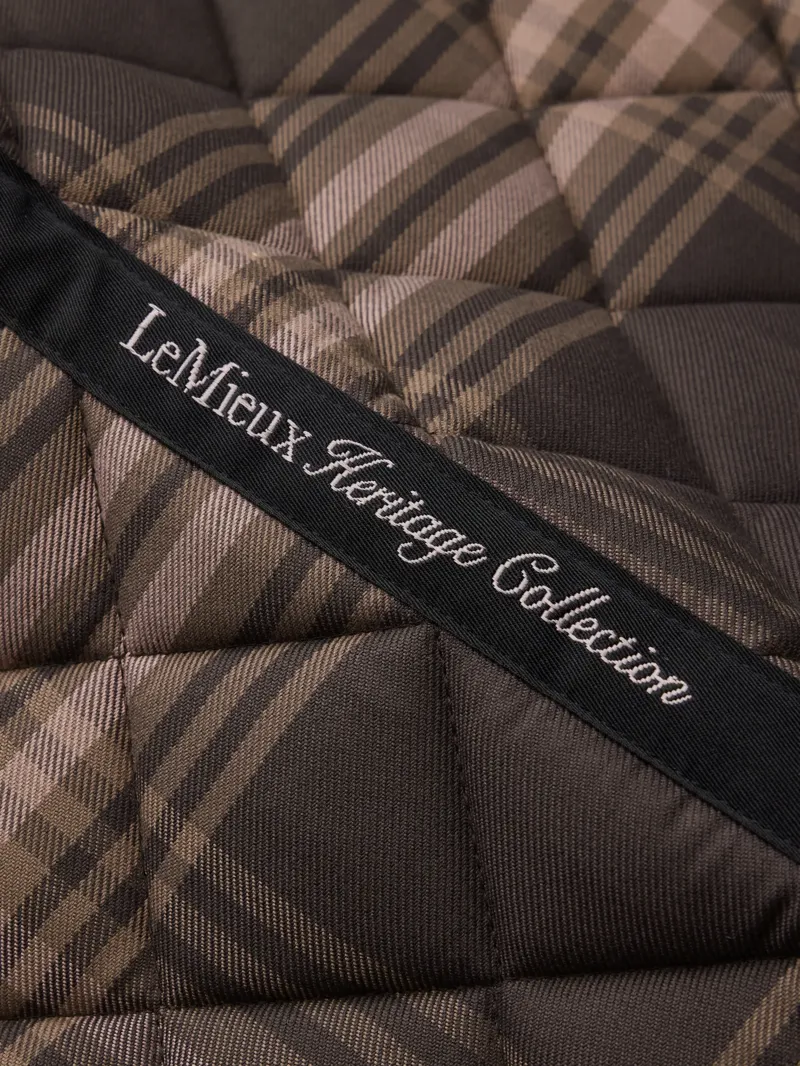LeMieux Heritage Check Dressage Square - Cocoa-4