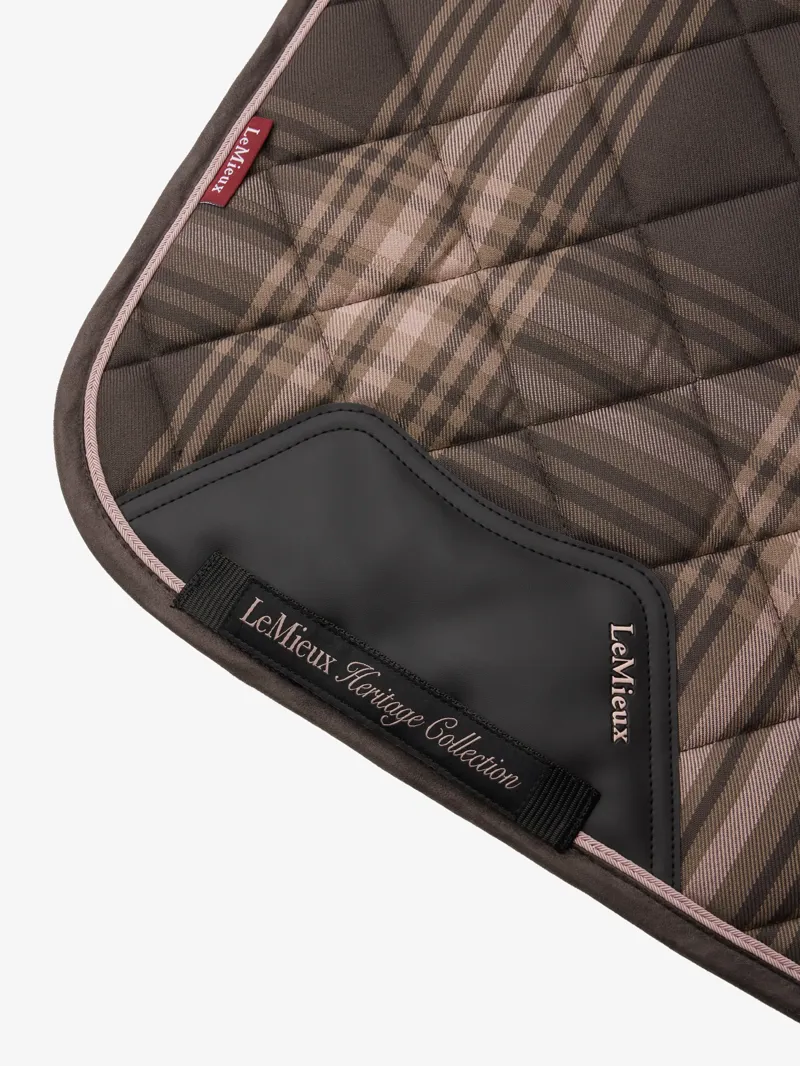 LeMieux Heritage Check Dressage Square - Cocoa-2