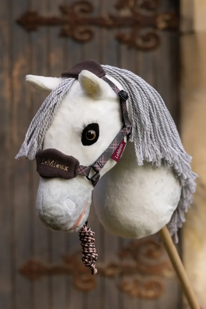 LeMieux Hobby Horse Heritage Vogue Headcollar and Leadrope - Cocoa-1