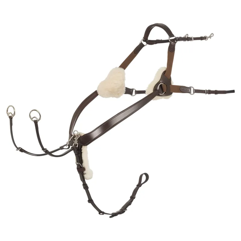 LeMieux Kudos 5 Point Bridge Breastplate - Havana